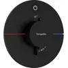 Image de hansgrohe, Robinetterie de salle de bains, ShowerSelect Comfort S thermostat, encastré, 1 consommateur, rosace ronde, avec bouton, 1