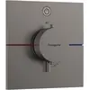 Image de hansgrohe, Robinetterie de salle de bains, ShowerSelect Comfort E thermostat, encastré, 1 consommateur, rosace carrée, avec bouton