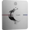 Image de hansgrohe, Robinetterie de salle de bains, ShowerSelect Comfort Q thermostat, encastré, 1 consommateur, rosace Soft Edge, avec touch