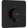Image de hansgrohe, Robinetterie de salle de bains, ShowerSelect Comfort Q thermostat, encastré, 1 consommateur, rosace Soft Edge, 15588