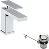Image de hansgrohe, Robinetterie de salle de bains, Tecturis E ngreeps washboardkraan 80 CoolStart met trekwaste chroom