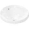 Image de hansgrohe, Lavabo, Xuniva S lavabo encastré, avec trop-plein, sans trou pour robinet, 400x400mm, blanc (400 mm, 400 mm)