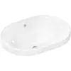Image de hansgrohe, Lavabo, Xuniva U lavabo encastré, avec trop-plein, sans trou pour robinet, 550x400mm, blanc (400 mm, 550 mm)