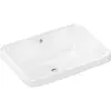 Image de hansgrohe, Lavabo, Xuniva Q lavabo encastré, avec trop-plein, sans trou pour robinet, 550x400mm, blanc (400 mm, 550 mm)