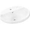 Image de hansgrohe, Lavabo, Xuniva D lavabo encastré, SmartClean, avec trop-plein, 1 trou pour robinet, 550x450mm, bl (450 mm, 550 mm)