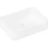 Image de hansgrohe, Lavabo, lavabo à poser Xuniva Q 550x400mm, sans trou pour robinet/tropplein, blanc (400 mm, 550 mm)