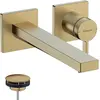 Image de hansgrohe, Robinetterie de salle de bains, Tecturis E Engreeps lavabo encastré pour montage mural avec ouverture 22,5 cm bronze brossé