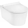 Image de hansgrohe, Cuvette toilettes + bidet, EluPura S kit WC mural 540 AquaHelix Flush, siège de WC inclus, SmartClean, blanc, 540x36