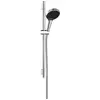 Image de hansgrohe, Pommeau de douche, Rainfinity Set de douche 130, EcoSmart, 3jet, S Puro Barre de douche 650mm, 28746 (3 Types de jets, 8.50 l/min)
