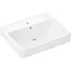 Image de hansgrohe, Lavabo, Xanuia Q lavabo à poser, avec trou pour robinet, avec trop-plein, poli, 600x480mm, blanc (480 mm, 600 mm)