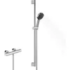 Image de hansgrohe, Système de douche, Pulsify Select S set de douche 105, 3jet Relaxation, élément Ecostat, EcoSmart, barre de
