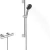Image de hansgrohe, Système de douche, Pulsify Select S set de douche 105, 3jet Relaxation, Ecostat Fine, EcoSmart, barre de douc