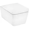 Image de hansgrohe, Cuvette toilettes + bidet, EluPura Q kit pour WC suspendu 540 AquaFall Flush, siège de WC inclus, blanc, 540x360mm