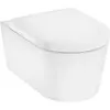 Image de hansgrohe, Cuvette toilettes + bidet, EluPura S kit WC mural 540 AquaFall Flush, siège de WC inclus, blanc, 540x360mm