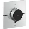 Image de hansgrohe, Robinetterie de salle de bains, AXOR ShowerSelect ID thermostat, encastré, carré, 2 consommateurs, combinaison de sécur