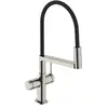 Image de hansgrohe, Robinetterie de cuisine, Robinet de cuisine avec douchette extractible et trois jets, finition inox
