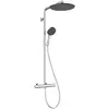 Image de hansgrohe, Système de douche, Système de douche thermostatique avec pomme de pluie et douchette main