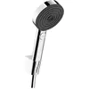 Image de hansgrohe, Pommeau de douche, Pulsify Select S Set de support de douche 105 3jet Relaxation EcoSmart, avec flexibles de douche (3 Types de jets, 7 l/min)