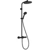 Image de hansgrohe, Système de douche, Wassersparendes Thermostat-Duschsysten mit Regendusche und Handbrause