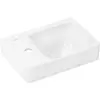Image de hansgrohe, Lavabo, Xelu Q lave-mains avec tablette à gauche, 1 trou pour robinet, sans trop-plein, 360x250x80mm, blanc (250 mm, 360 mm)