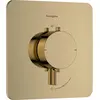 Image de hansgrohe, Robinetterie de salle de bains, Thermostat douche et bain avec sécurité enfant et réglage débit, design plat