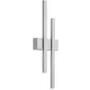 Image de Telefunken, Éclairage d'extérieur, Applique murale LED IP44 2x4W 390 lm 4000 K blanc neutre argent 470 mm (390 lm, IP44)