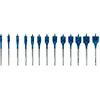 Image de Bosch Professional Zubehör, Foret, EXPERT Self Cut Speed Jeu de mèches plates, 10/12/13/14/16/18/20/22/24/25/28/30/32 mm, 13 pces. (10, 12, 13, 14, 16, 18, 20, 22, 24, 25, 28, 30, 32 millimètres)