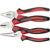 Image de Gedore Red, Pinces, set de pinces rouges, set d'outils avec pince combinée/coupe-côtes/pince plate à becs ronds (237 mm)