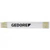 Image de Gedore Red, Outil de mesure de longueur, red R94500002 Mètre pliant en bois 2m cl.III hêtre (2 m)