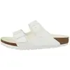 Image de Birkenstock, Unisexe, Sandales, Triples d'Arizona, Blanc, (41)