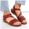 Image de Rieker, Femmes, Sandales, Bequeme rote Ledersandalen, Rouge, (39.5)