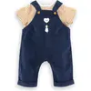 Image de Corolle T-Shirt und marineblauer Overall, 36 cm