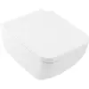 Image de Villeroy & Boch, Cuvette toilettes + bidet, Collaro Combi-Pack, WC suspendu avec DirectFlush, avec siège WC, 4626HS