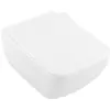Image de Villeroy & Boch, Cuvette toilettes + bidet, Collaro Combi-Pack, WC suspendu avec DirectFlush, avec siège WC SlimSeat, 4626R