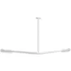 Image de Villeroy & Boch, Tringle à rideau de douche, Barre de douche V&B ViCare fonction blanche 1200x1200mm (120 x 120 cm)