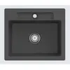 Image de Villeroy & Boch, Évier, V&B Evier SILUET 60 S 600x510mm Handbet. graphit (51 cm, 60 cm)