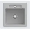 Image de Villeroy & Boch, Évier, V&B Evier SILUET 50 S 510x510mm avec commande manuelle steam (51 cm, 51 cm)