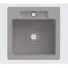 Image de Villeroy & Boch, Évier, V&B Evier SILUET 50 S 510x510mm avec robinet à main fossile (51 cm, 51 cm)