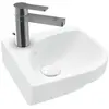 Image de Villeroy & Boch, Lavabo, V&B lave-mains d'angle SUBWAY 3.0 320mm Col sans encastrement m HL Sto white C+ (395 mm, 320 mm)