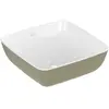 Image de Villeroy & Boch, Lavabo, Vasque à poser V&B ARTIS 410x410mm, sans cuvette sage green (410 mm, 410 mm)