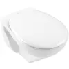 Image de Villeroy & Boch, Cuvette toilettes + bidet, V&B WC suspendu O.NOVO ti. 360x540mm avec rebord DirectFlush blanc