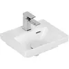 Image de Villeroy & Boch, Lavabo, V&B lave-mains SUBWAY 3.0 370x305mm m ÜL avec HL we C+ (305 mm, 370 mm)