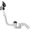 Image de Villeroy & Boch, Siphon, V&B Entrée d'eau intégrée dans la cuvette pour Oberon 2.0 Stone White (Garniture de trop-plein)