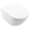 Image de Villeroy & Boch, Cuvette toilettes + bidet, V&B Combipack SUBWAY 3.0 m WWC profond TwistFlush et siège WC blanc