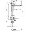 Image de Villeroy & Boch, Robinetterie de salle de bains, V&B Einhand-Waschtischbatterie CONUM 49x278x215mm m PuopAbl chr chrom
