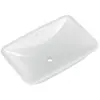 Image de Villeroy & Boch, Lavabo, V&B lavabo à encastrer LOOP & FRIENDS avec lavabo rectangulaire 615x380mm we C+ (380 mm, 615 mm)