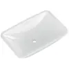 Image de Villeroy & Boch, Lavabo, V&B lavabo à encastrer LOOP & FRIENDS sans vidage, rectangulaire 615x380mm blanc (380 mm, 615 mm)