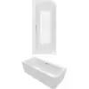 Image de Villeroy & Boch Loop & Friends half vrijstaand bad 180x80x44cm glans alpin wit acryl