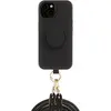 Image de Just Elegance Necklace Cover avec PopSockets 3in1 Case Black, Bandoulière pour smartphone, Noir
