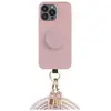 Image de Just Elegance Necklace Cover avec PopSockets 3in1 Case Rose, Bandoulière pour smartphone, Rose